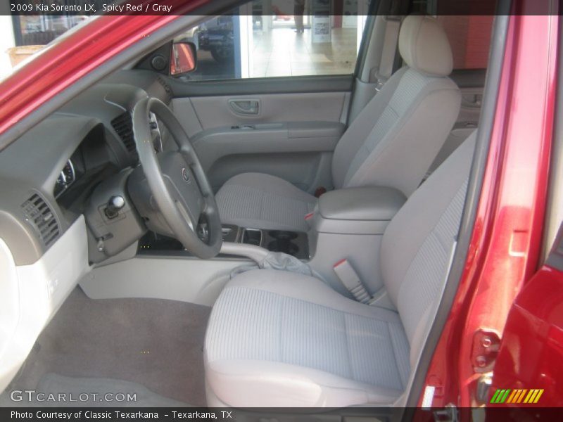 Spicy Red / Gray 2009 Kia Sorento LX