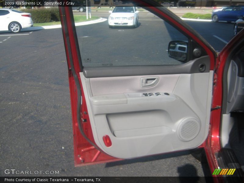 Spicy Red / Gray 2009 Kia Sorento LX
