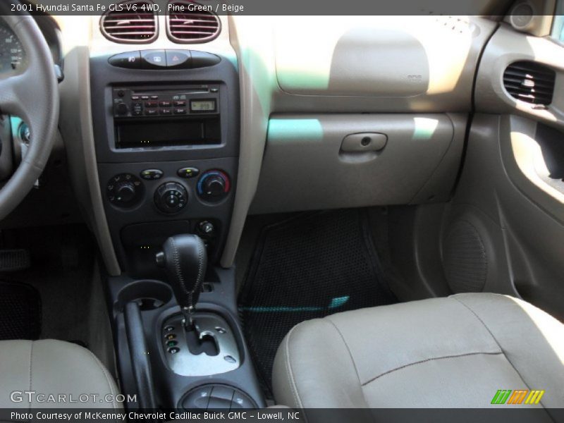 Pine Green / Beige 2001 Hyundai Santa Fe GLS V6 4WD