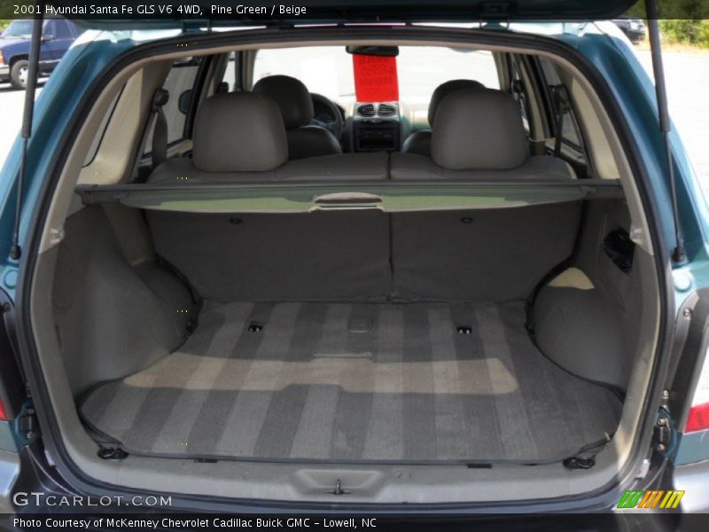 Pine Green / Beige 2001 Hyundai Santa Fe GLS V6 4WD