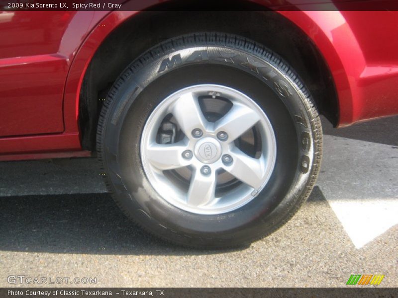 Spicy Red / Gray 2009 Kia Sorento LX
