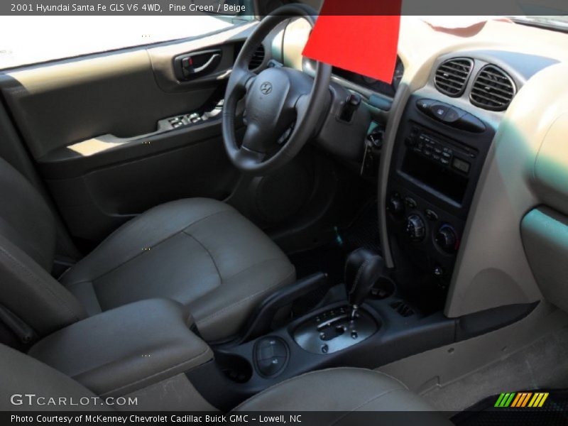 Pine Green / Beige 2001 Hyundai Santa Fe GLS V6 4WD