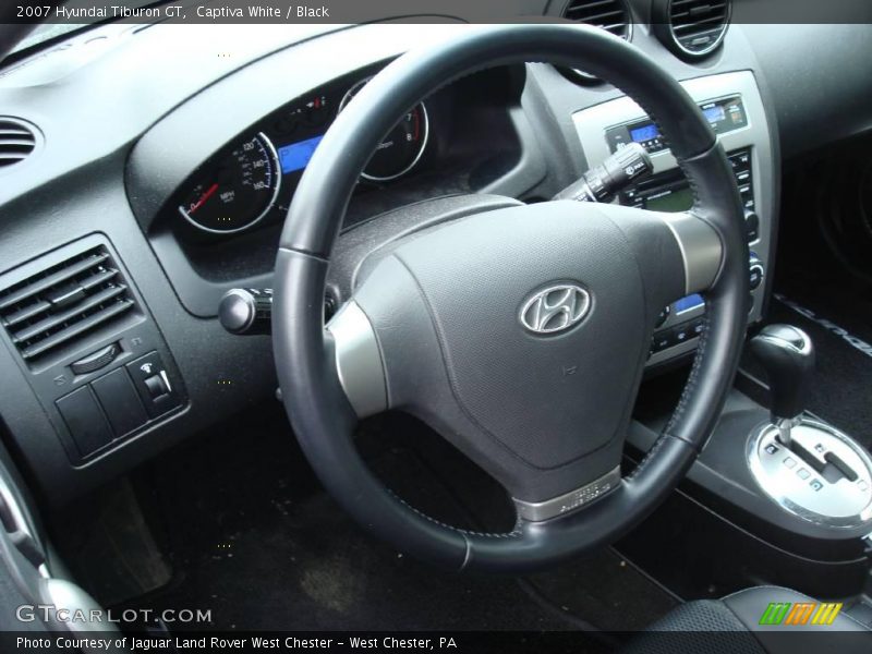 Captiva White / Black 2007 Hyundai Tiburon GT