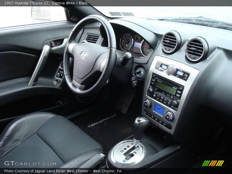 Captiva White / Black 2007 Hyundai Tiburon GT