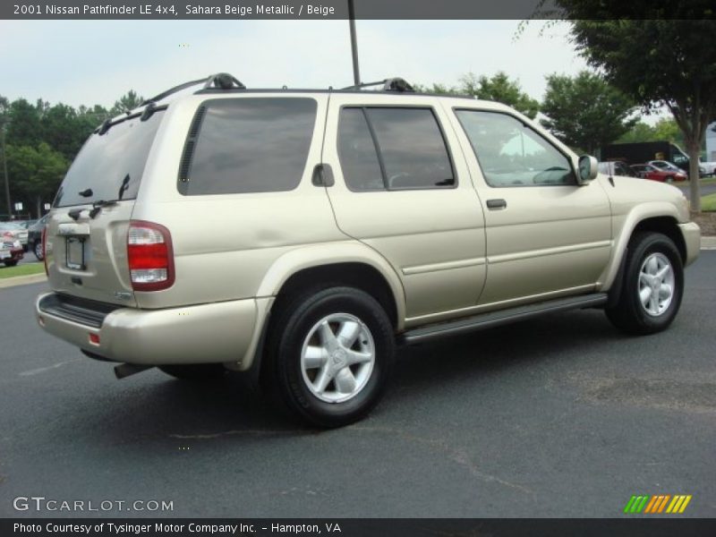 Sahara Beige Metallic / Beige 2001 Nissan Pathfinder LE 4x4