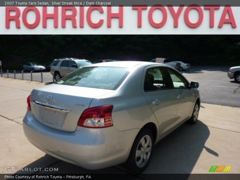 Silver Streak Mica / Dark Charcoal 2007 Toyota Yaris Sedan