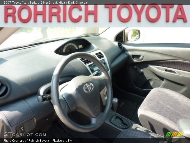 Silver Streak Mica / Dark Charcoal 2007 Toyota Yaris Sedan