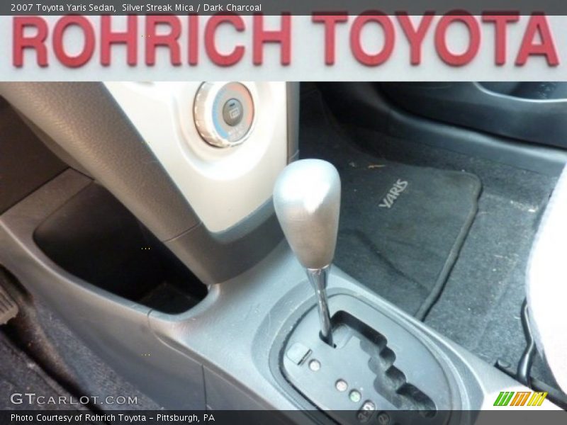 Silver Streak Mica / Dark Charcoal 2007 Toyota Yaris Sedan