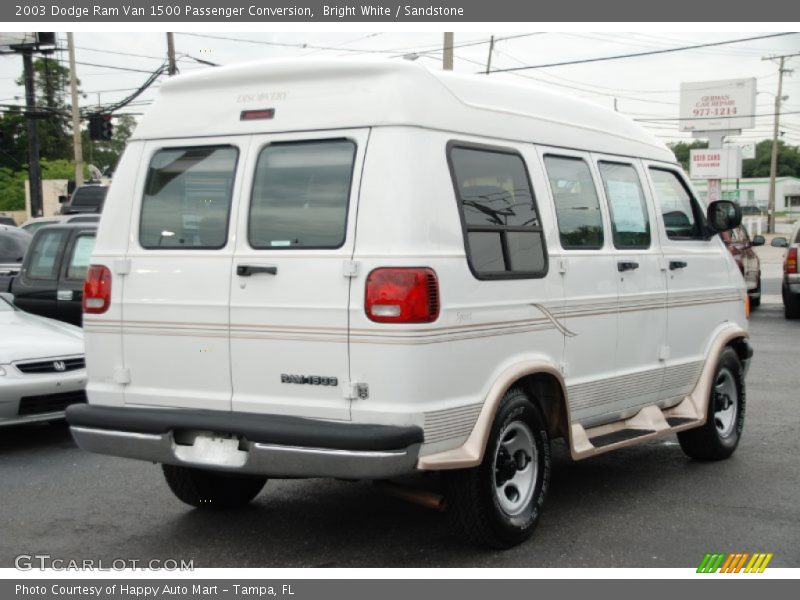 Bright White / Sandstone 2003 Dodge Ram Van 1500 Passenger Conversion