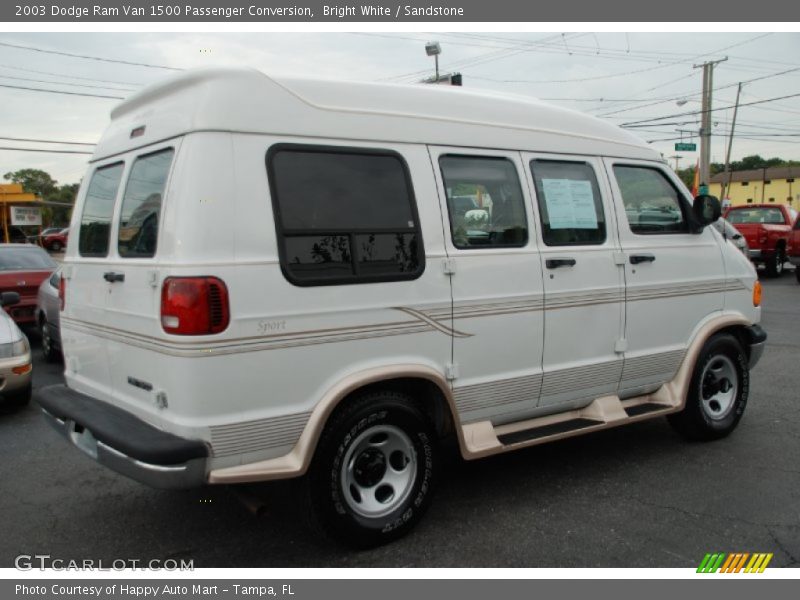 Bright White / Sandstone 2003 Dodge Ram Van 1500 Passenger Conversion