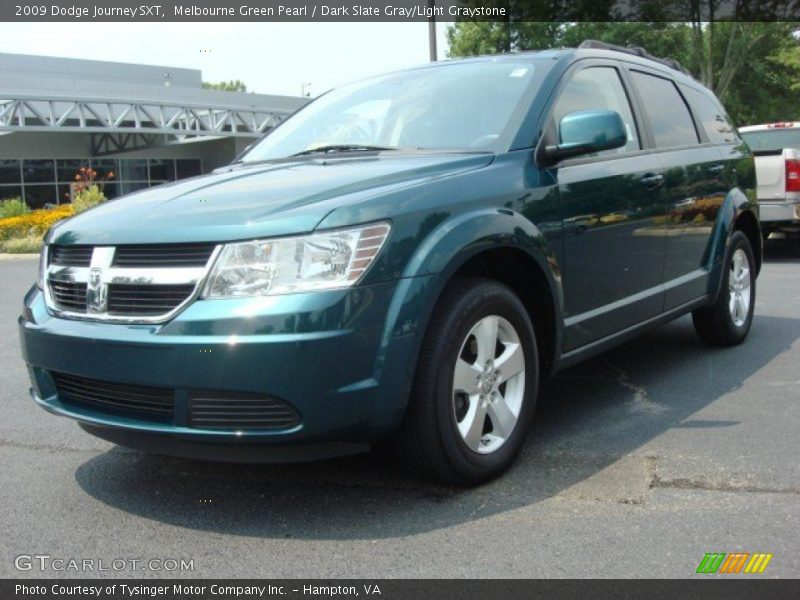 Melbourne Green Pearl / Dark Slate Gray/Light Graystone 2009 Dodge Journey SXT