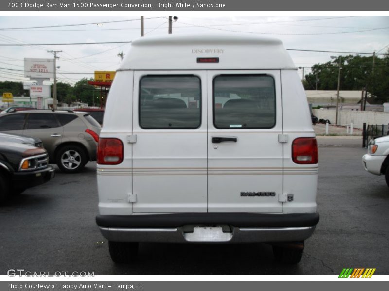 Bright White / Sandstone 2003 Dodge Ram Van 1500 Passenger Conversion