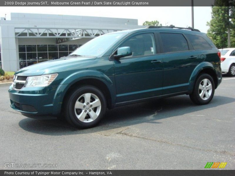 Melbourne Green Pearl / Dark Slate Gray/Light Graystone 2009 Dodge Journey SXT