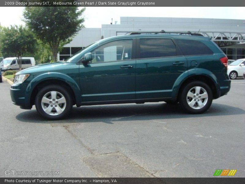 Melbourne Green Pearl / Dark Slate Gray/Light Graystone 2009 Dodge Journey SXT