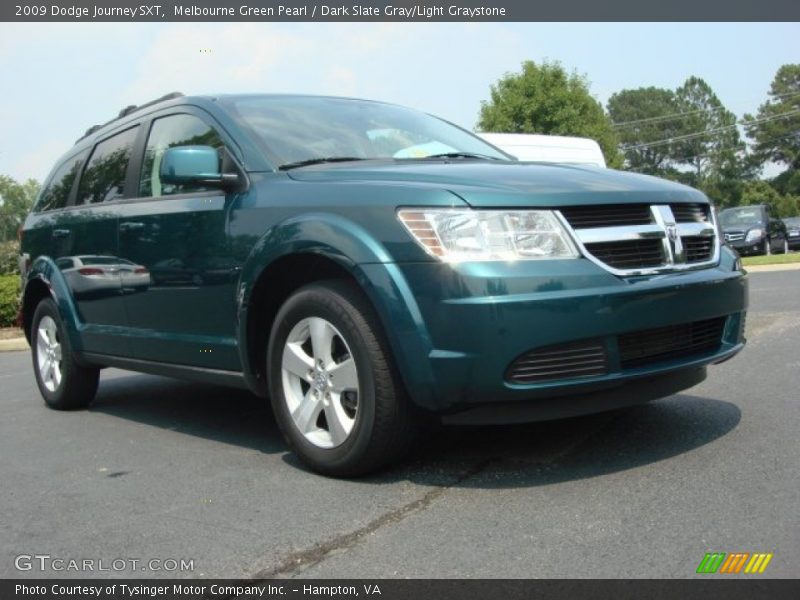 Melbourne Green Pearl / Dark Slate Gray/Light Graystone 2009 Dodge Journey SXT