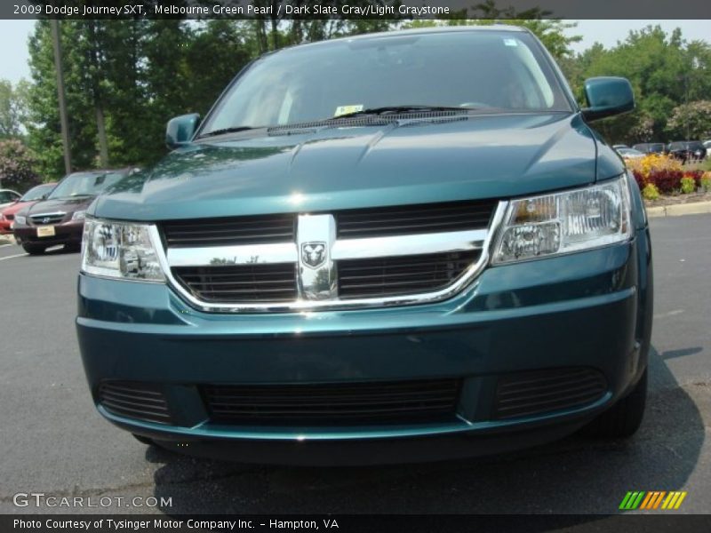 Melbourne Green Pearl / Dark Slate Gray/Light Graystone 2009 Dodge Journey SXT