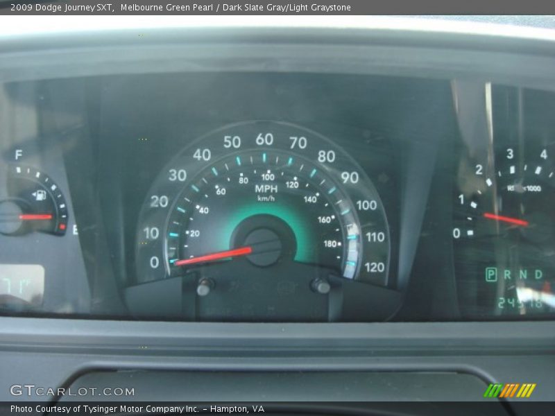 Melbourne Green Pearl / Dark Slate Gray/Light Graystone 2009 Dodge Journey SXT