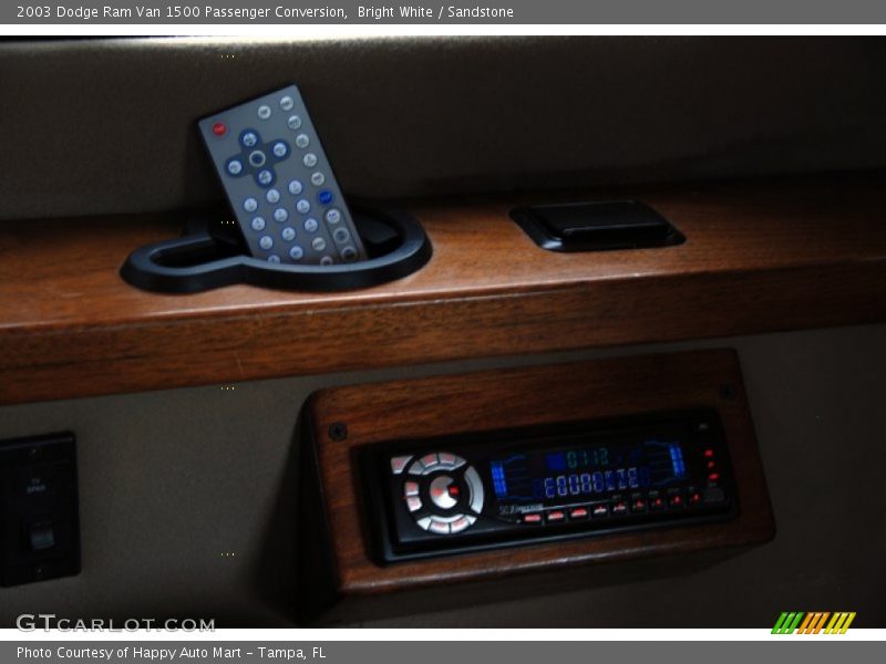 Bright White / Sandstone 2003 Dodge Ram Van 1500 Passenger Conversion