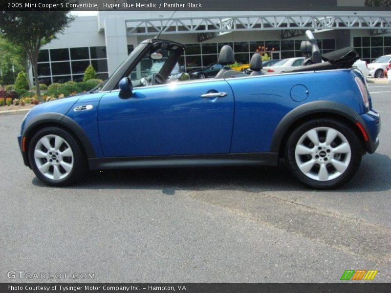 Hyper Blue Metallic / Panther Black 2005 Mini Cooper S Convertible