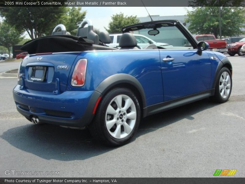 Hyper Blue Metallic / Panther Black 2005 Mini Cooper S Convertible