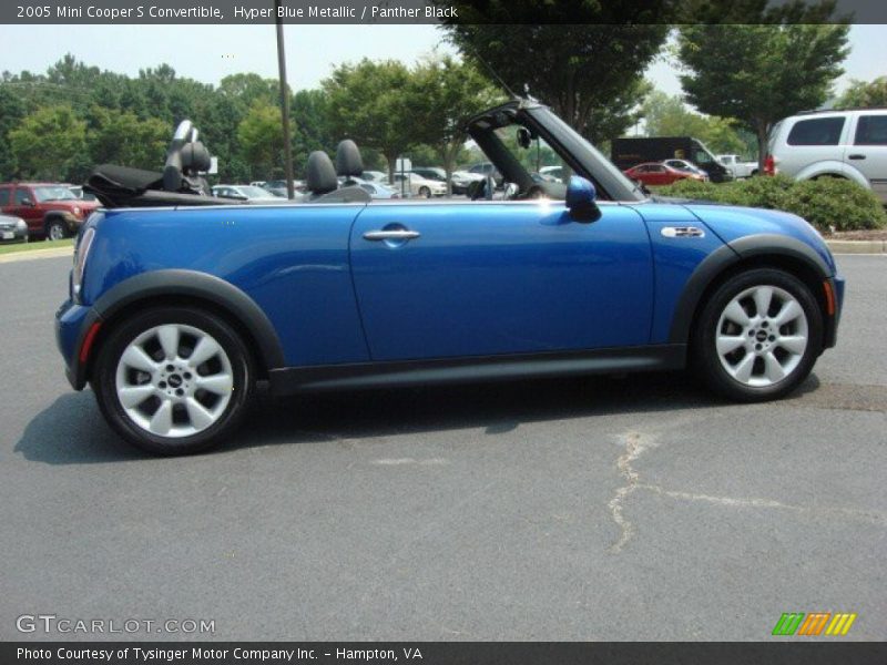 Hyper Blue Metallic / Panther Black 2005 Mini Cooper S Convertible