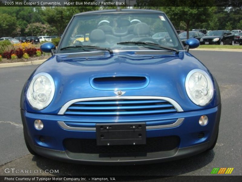 Hyper Blue Metallic / Panther Black 2005 Mini Cooper S Convertible