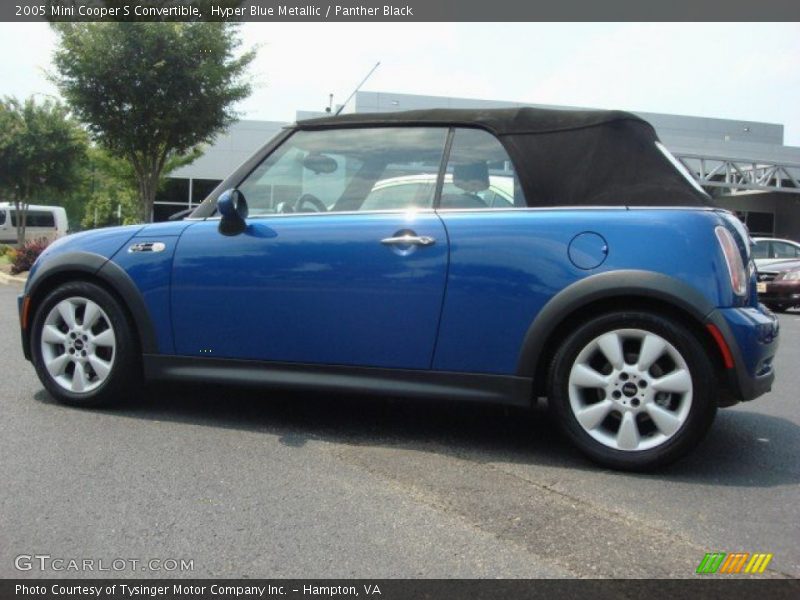 Hyper Blue Metallic / Panther Black 2005 Mini Cooper S Convertible