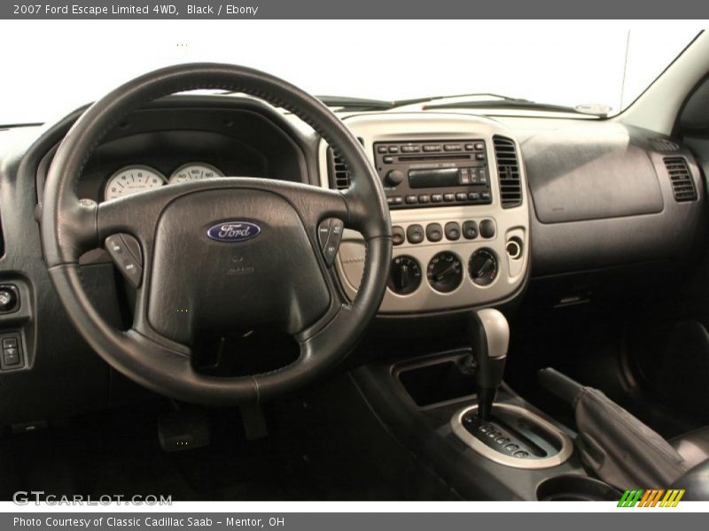 Dashboard of 2007 Escape Limited 4WD