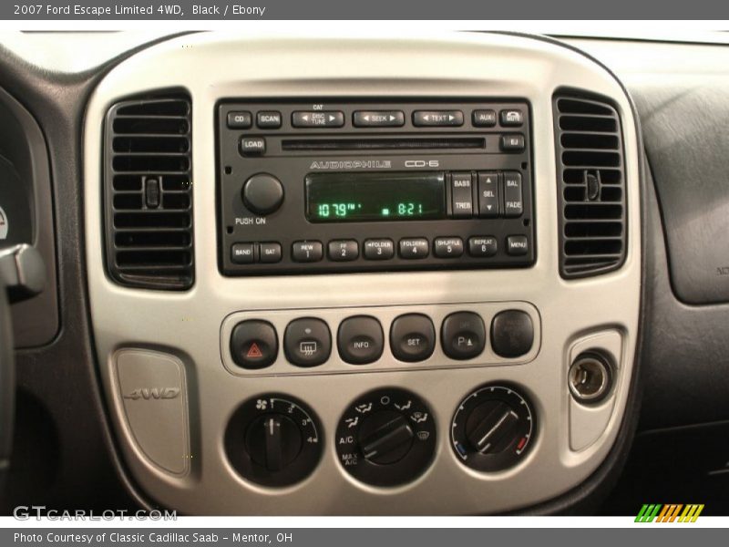 Controls of 2007 Escape Limited 4WD
