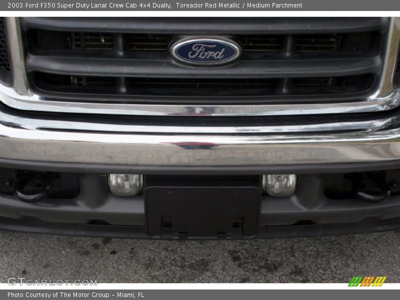 Toreador Red Metallic / Medium Parchment 2003 Ford F350 Super Duty Lariat Crew Cab 4x4 Dually