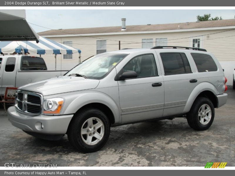 Brilliant Silver Metallic / Medium Slate Gray 2004 Dodge Durango SLT