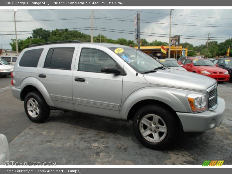 Brilliant Silver Metallic / Medium Slate Gray 2004 Dodge Durango SLT