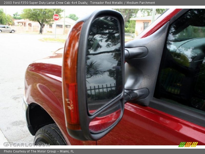 Toreador Red Metallic / Medium Parchment 2003 Ford F350 Super Duty Lariat Crew Cab 4x4 Dually
