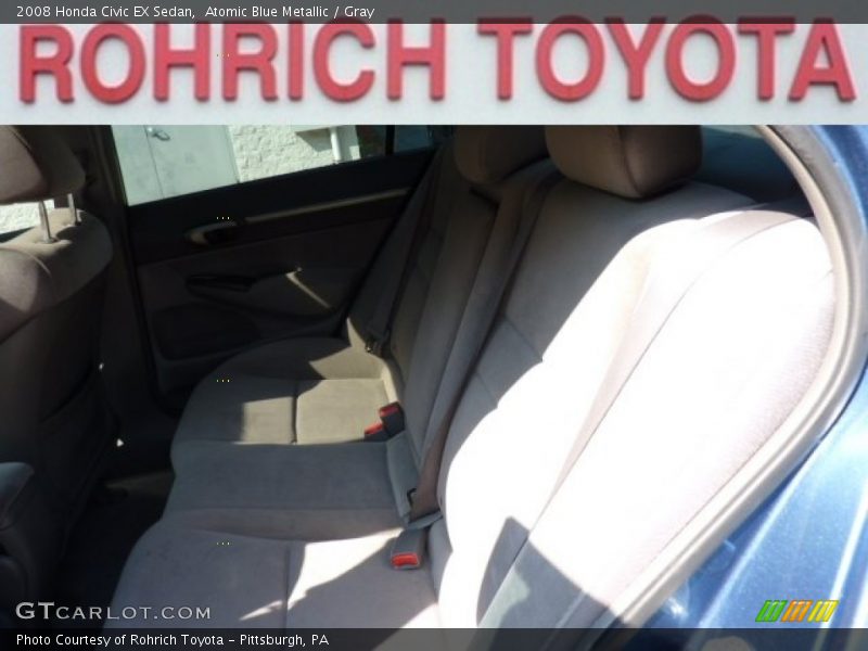 Atomic Blue Metallic / Gray 2008 Honda Civic EX Sedan