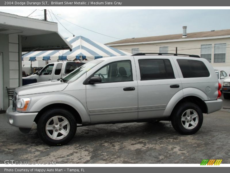 Brilliant Silver Metallic / Medium Slate Gray 2004 Dodge Durango SLT