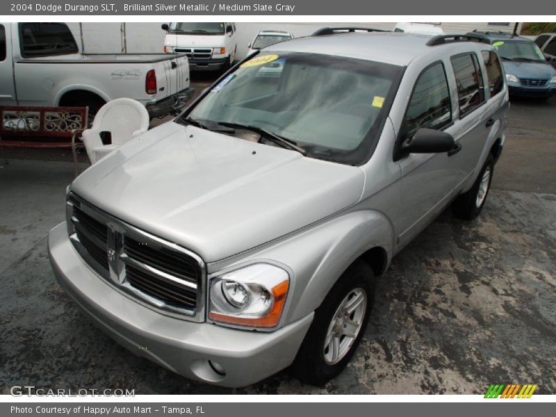 Brilliant Silver Metallic / Medium Slate Gray 2004 Dodge Durango SLT