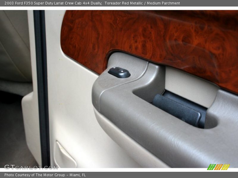 Toreador Red Metallic / Medium Parchment 2003 Ford F350 Super Duty Lariat Crew Cab 4x4 Dually
