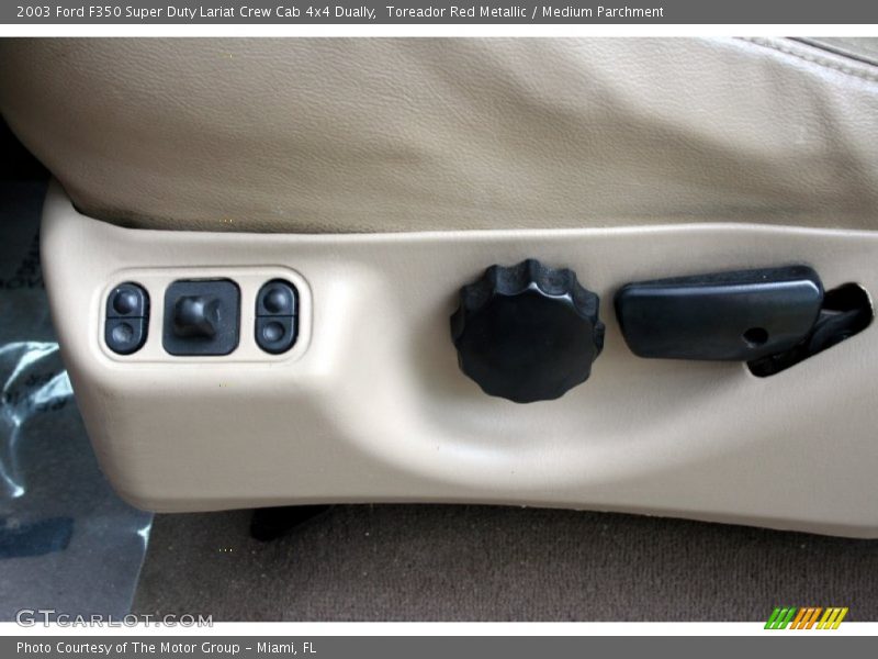 Toreador Red Metallic / Medium Parchment 2003 Ford F350 Super Duty Lariat Crew Cab 4x4 Dually