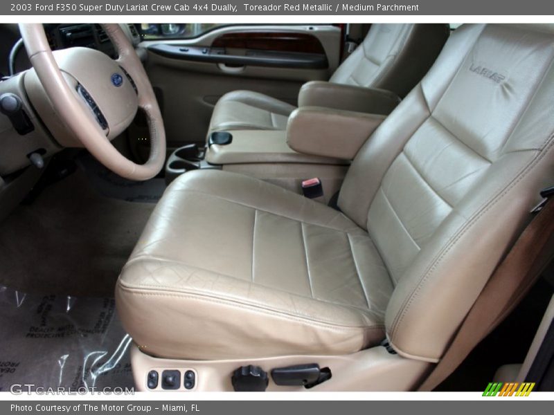  2003 F350 Super Duty Lariat Crew Cab 4x4 Dually Medium Parchment Interior