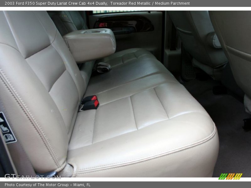 Toreador Red Metallic / Medium Parchment 2003 Ford F350 Super Duty Lariat Crew Cab 4x4 Dually