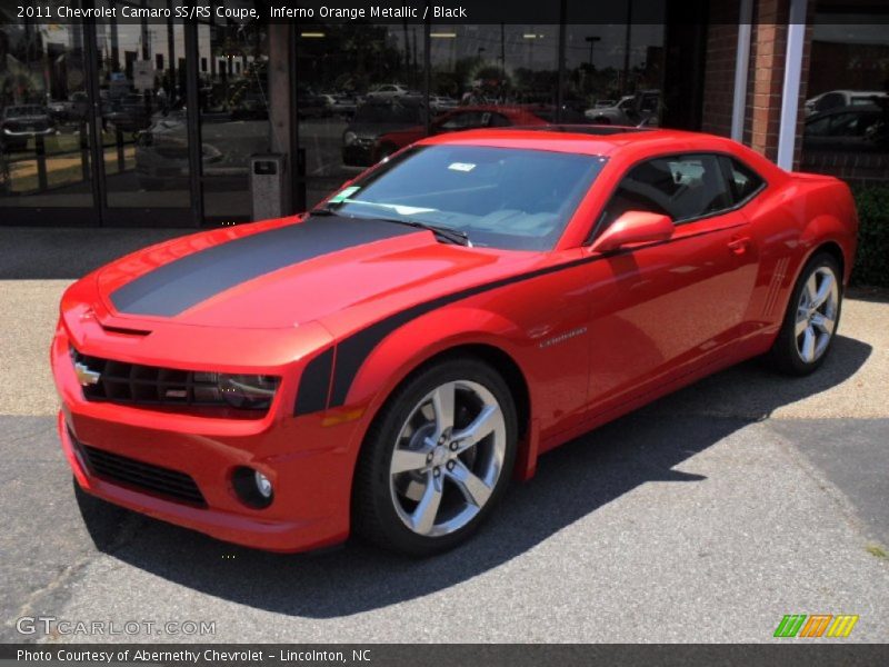 Inferno Orange Metallic / Black 2011 Chevrolet Camaro SS/RS Coupe
