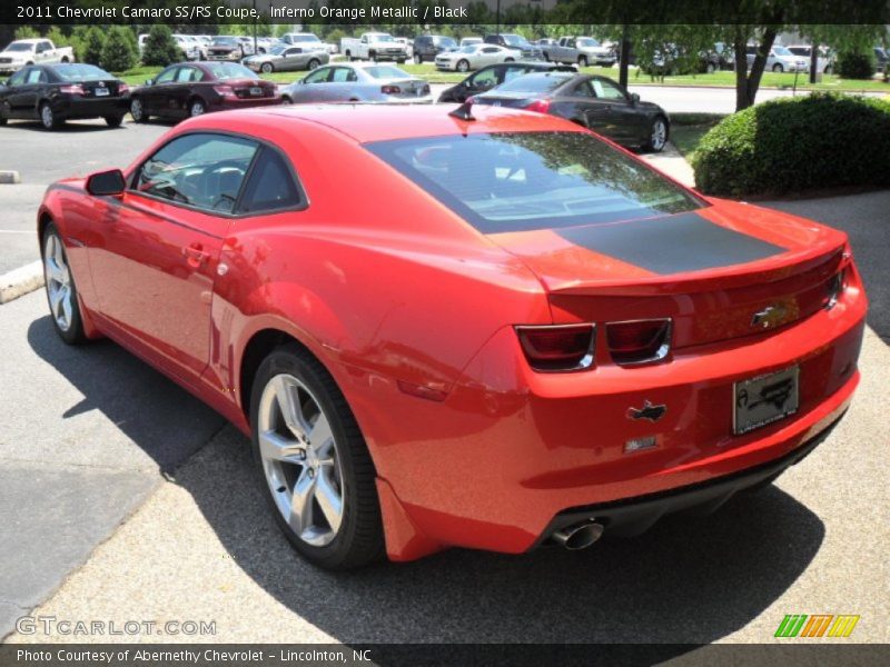 Inferno Orange Metallic / Black 2011 Chevrolet Camaro SS/RS Coupe