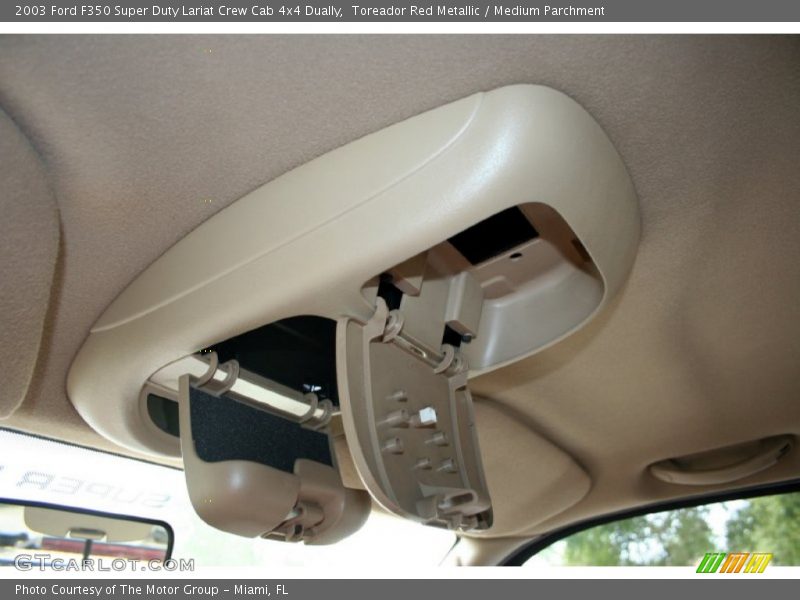 Toreador Red Metallic / Medium Parchment 2003 Ford F350 Super Duty Lariat Crew Cab 4x4 Dually