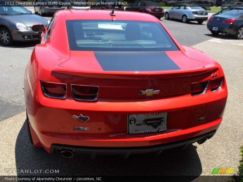 Inferno Orange Metallic / Black 2011 Chevrolet Camaro SS/RS Coupe