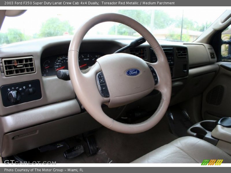  2003 F350 Super Duty Lariat Crew Cab 4x4 Dually Medium Parchment Interior