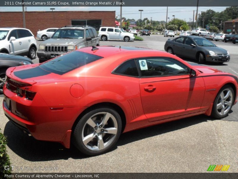 Inferno Orange Metallic / Black 2011 Chevrolet Camaro SS/RS Coupe