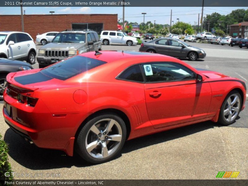 Inferno Orange Metallic / Black 2011 Chevrolet Camaro SS/RS Coupe