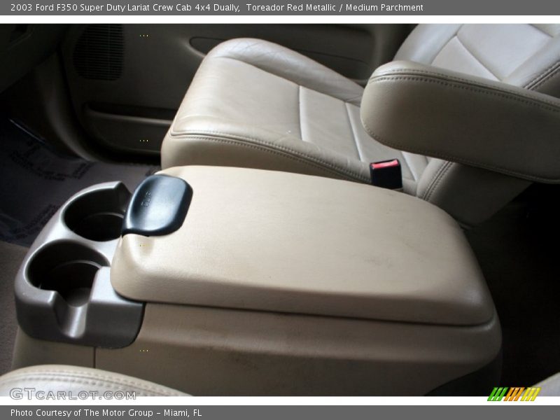 Toreador Red Metallic / Medium Parchment 2003 Ford F350 Super Duty Lariat Crew Cab 4x4 Dually
