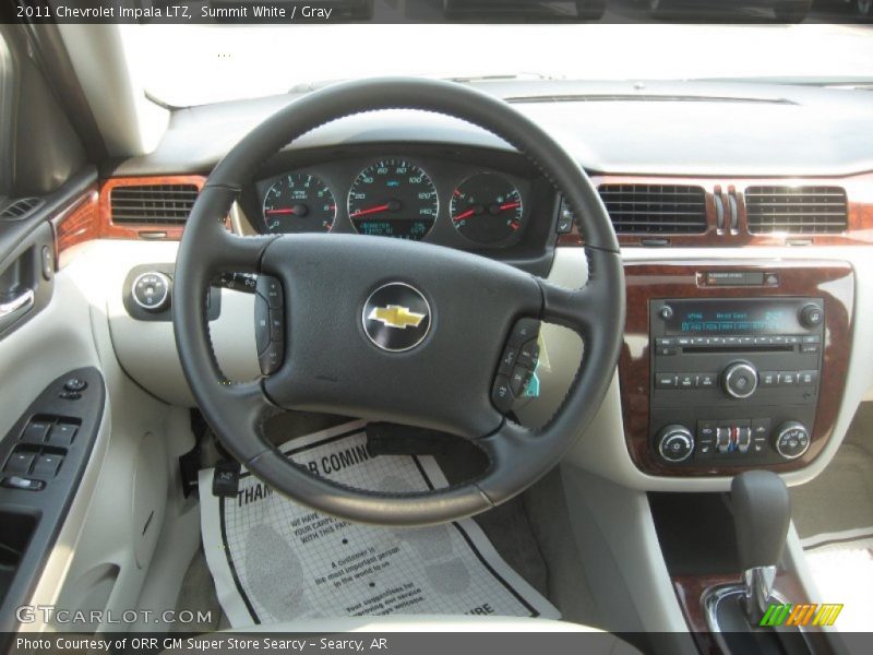 Summit White / Gray 2011 Chevrolet Impala LTZ