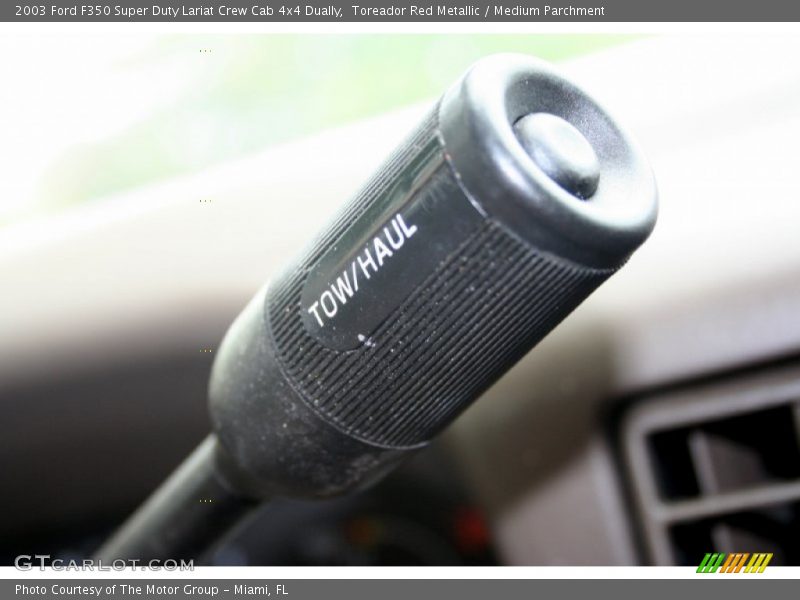 Toreador Red Metallic / Medium Parchment 2003 Ford F350 Super Duty Lariat Crew Cab 4x4 Dually